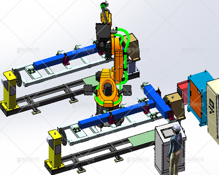 焊接<a href='http://m.wflms.com.cn' target='_blank'><u>機器人工作站</u></a>布局